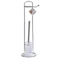 Pikkukuva 2 / 3: Toilet Paper Holder with Brush Stand Berilo W2930A White Silver Metal 16,5 x 59 x 16,5 cm (6 Units)