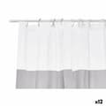 Pikkukuva 1 / 3: Shower Curtain Berilo 214 Grey Transparent Plastic PEVA 180 x 180 cm (12 Units)