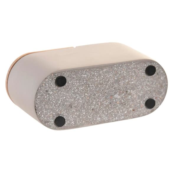 Glass DKD Home Decor Grey Natural Bamboo Cement 11 X 4,5 X 6 CM