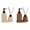 Pikkukuva 1 / 3: Bath Set Home ESPRIT Cream Terracotta ABS Dolomite 17 x 9 x 2 cm 3 Pieces (2 Units)