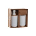 Pikkukuva 3 / 4: Bath Set Home ESPRIT White Natural Bamboo polystyrene 7 x 7 x 16 cm