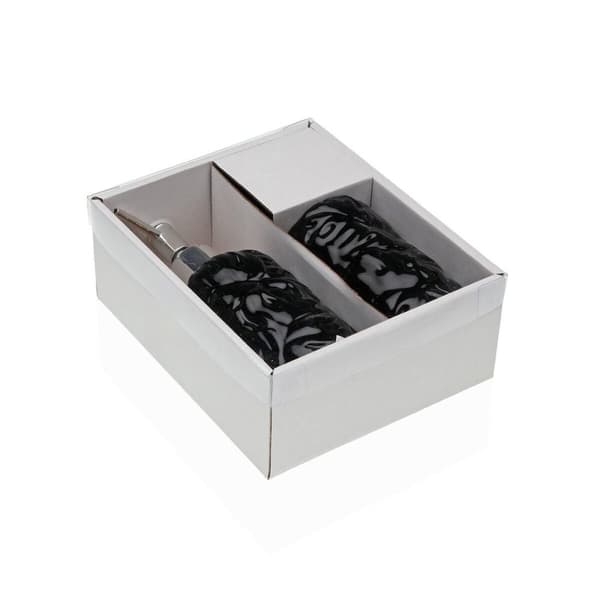 Bath Set Versa Black Dolomite 6,8 x 17 x 6,8 cm