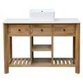 Miniatyrbild 9 av 9: Under Sink Cabinet Home ESPRIT White Natural Ceramic Mango wood 120 x 50 x 82 cm