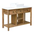 Miniatyrbild 1 av 9: Under Sink Cabinet Home ESPRIT White Natural Ceramic Mango wood 120 x 50 x 82 cm