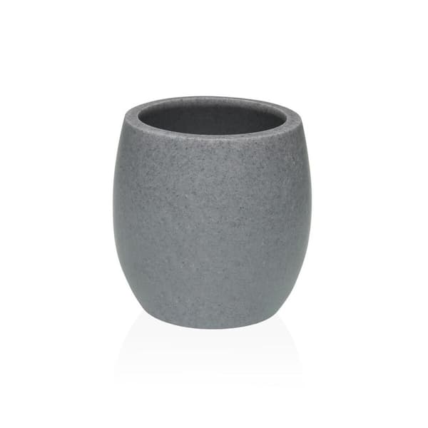 Toothbrush Holder Versa Luvo Grey Resin 7,5 x 11,1 x 7,5 cm