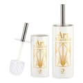 Pikkukuva 2 / 2: Toilet Brush Berilo Art Nouveau White Golden Silver Ceramic 9,6 x 32 x 9,6 cm