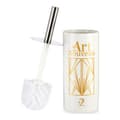 Pikkukuva 1 / 2: Toilet Brush Berilo Art Nouveau White Golden Silver Ceramic 9,6 x 32 x 9,6 cm