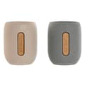 Pikkukuva 1 / 3: Toothbrush Holder Home ESPRIT Grey Cream Dolomite 8,5 x 7 x 11 cm (2 Units)