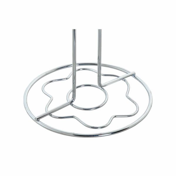 Toilet Roll Holder DKD Home Decor Silver Metal Chromed (14 x 14 x 55 cm)
