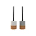 Miniatyrbild 1 av 3: Toilet Brush Home ESPRIT White Grey Natural Resin 9,5 x 9,5 x 37 cm (2 Units)
