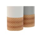 Miniatyrbild 2 av 3: Glass Home ESPRIT White Grey Natural Resin 7 x 7 x 10,5 cm (2 Units)