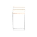 Miniatyrbild 3 av 4: Free-Standing Towel Rack Home ESPRIT White Natural Metal Bamboo 45 x 22 x 85 cm
