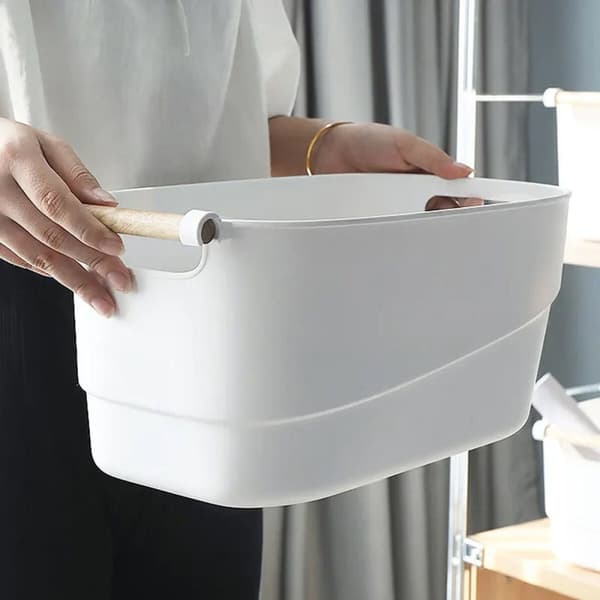 Multi-purpose basket Confortime 40 x 21,5 x 18 cm Plastic With handles 12 Units