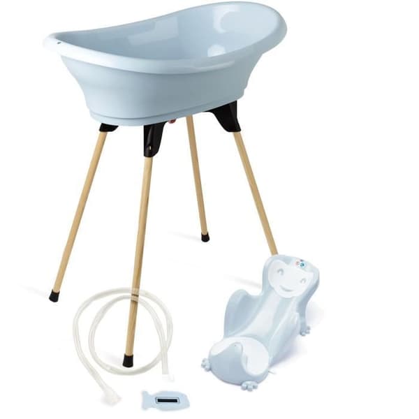 Thermobaby Vasco 5 i 1 Blue Flower Bathtub - Tillverkad i Frankrike