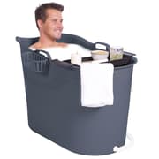 HelloBath - Badespand L - 100 cm - Grå - Siddebad