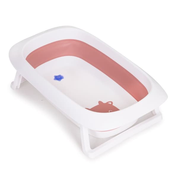 Babybadekar - 81x49,5x22 cm - foldbar - pink