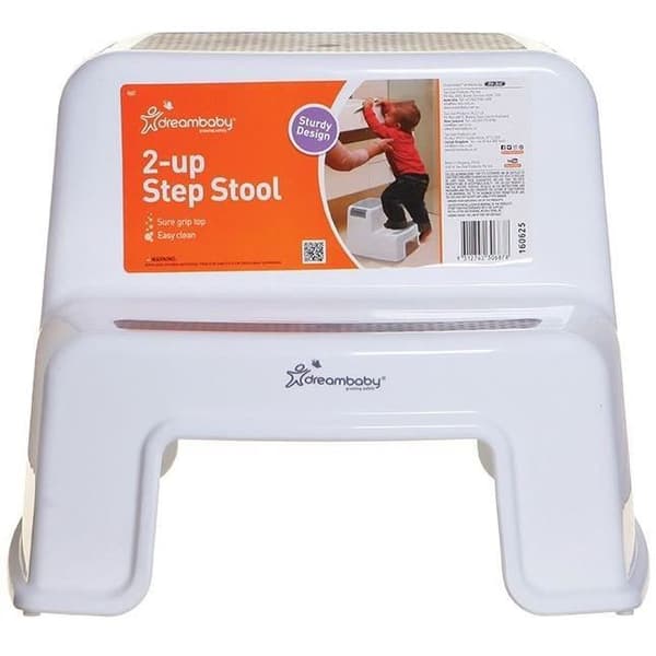 Stegpall - DREAMBABY - 2 Up - Halkfri och texturerad - Upp till 80 kg för små och vuxna - Grå