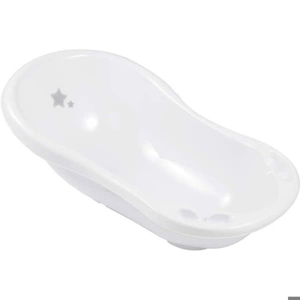keeeper 1842651919600 - KVM-switch - 18426 Bab badkar Mariastars med korkar Vit 84 cm