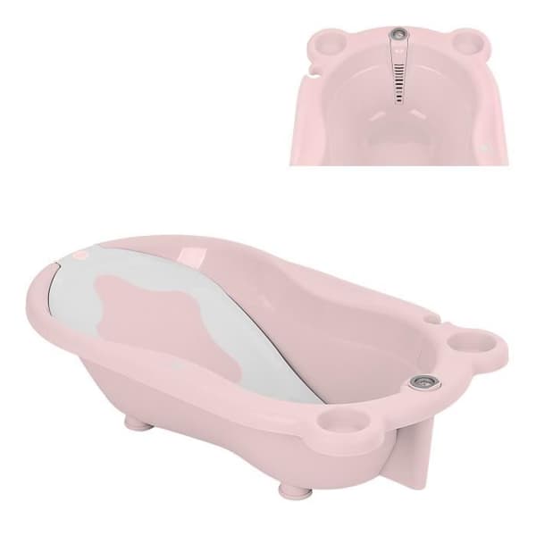 Kikkaboo Baby Baignoire Kai, Thermometer Baignoire Vattensystem [Rosa]