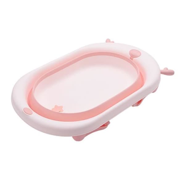 Fällbar babysäng Kikkaboo Foldy - vattenavgång - lätt att rengöra - Rosa