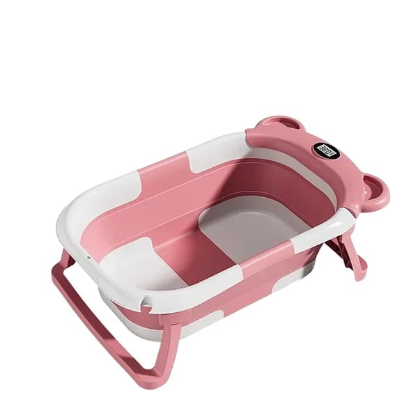 Silicon Baby Badkar, Realtids Temperaturvisning, Fällbar Design,ZDYP3