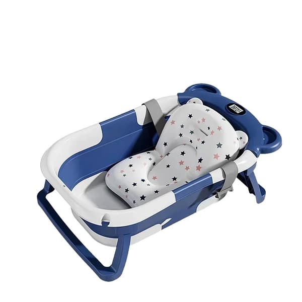 Silikone Babybadekar, Realtids Temperaturvisning, Sammenklappeligt Design,ZDYP5