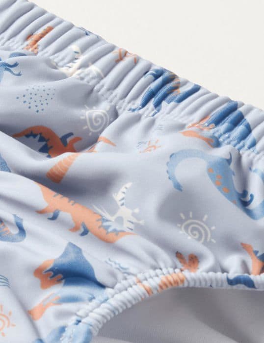 Playshoes - 461390 - Simbadbyxa Baddräkt för småbarn, Dino Allover, 74/80 Baby pojke