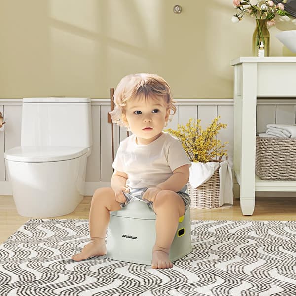 Lasten potta, 3-in-1, 35,6 cm x 31,8 cm x 29,5 cm, harmaa