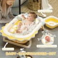Miniatyrbild 4 av 9: Baby Badkar Set, 80.5x55x20 cm, Gul
