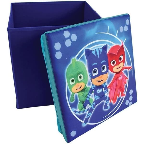 Förvaringspall för barn - FUN HOUSE - PYJAMASQUES - 30 x 30 x 30 cm