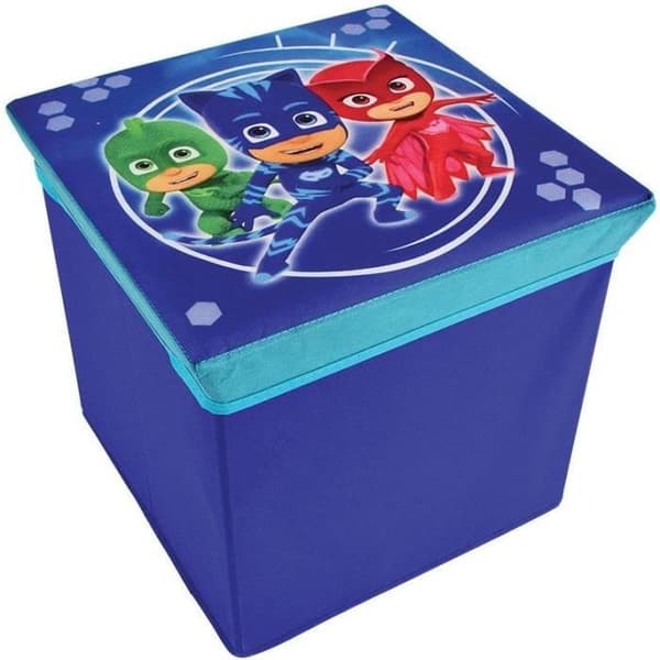 Förvaringspall för barn - FUN HOUSE - PYJAMASQUES - 30 x 30 x 30 cm