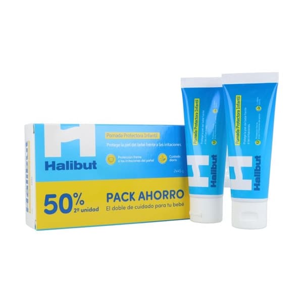 HALIBUT - Skyddande pomad för barn med flundra (sparpaket) 2 enheter av 45g