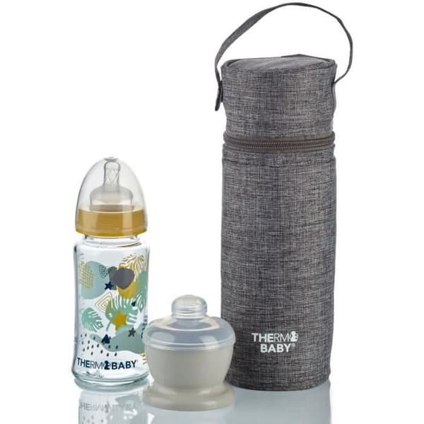 THERMOBABY nappflaskhållare - isolerad - gråmelerad
