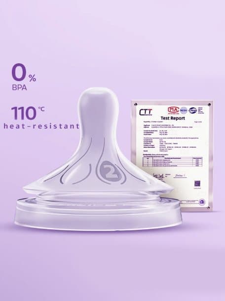 Philips Advent leveäreikäinen silikonipullon nippa