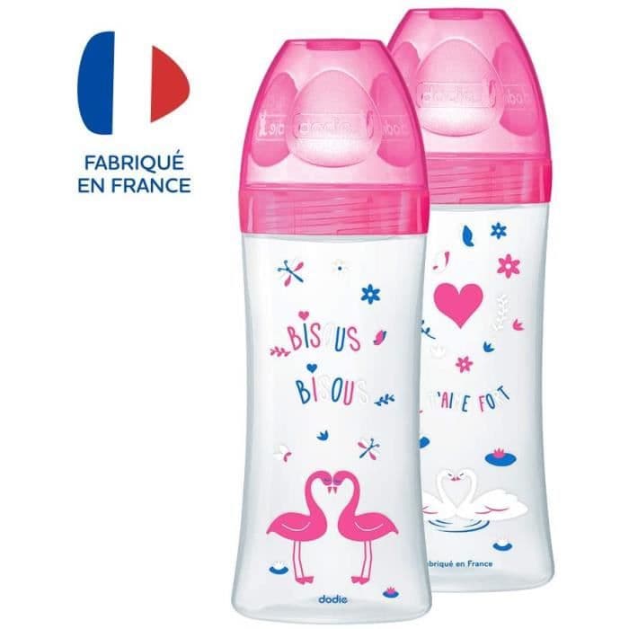 DODIE Box x2 flasker Sensation + 330 ml FUSHIA CYGNES - +6 måneder - pattedyr - Flow 3