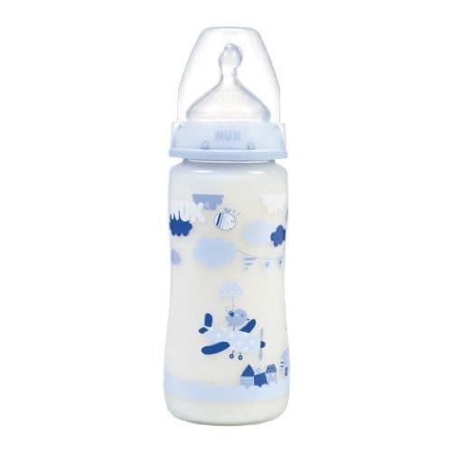 NUK First Choice + Classic tuttipullo 300ml T1M sininen