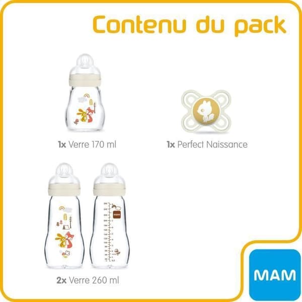 MAM Glass Babyflaskset