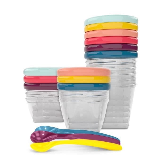 BABYMOOV Babybols Kit XXL MultiSet 12 säilytysastiat + 3 pehmeää lusikkaa