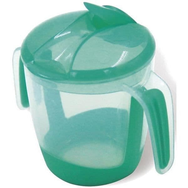 MILL'O BÉBÉ Oppimiskuppi taittuvalla nokalla - Ergonominen - Biomateriaali - Vihreä - 22 cl