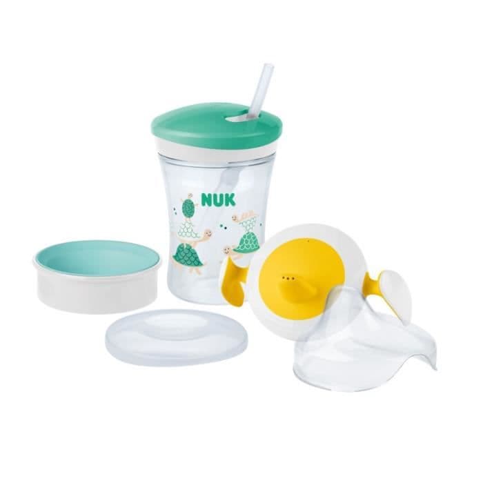 NUK-oppimissetti - 1 kuppi + 2 tippiä - 6m +