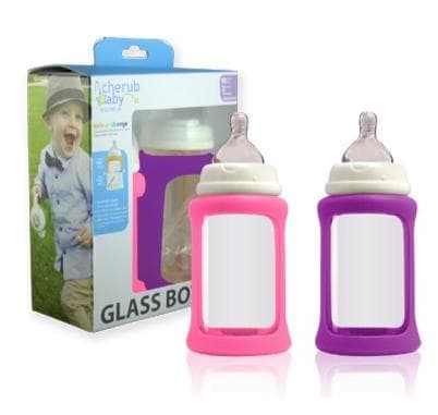 2-pack glasnappflaskor wideneck Berry 240ml