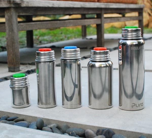 Pura täcklock 3-pack till nappflaskor av stål