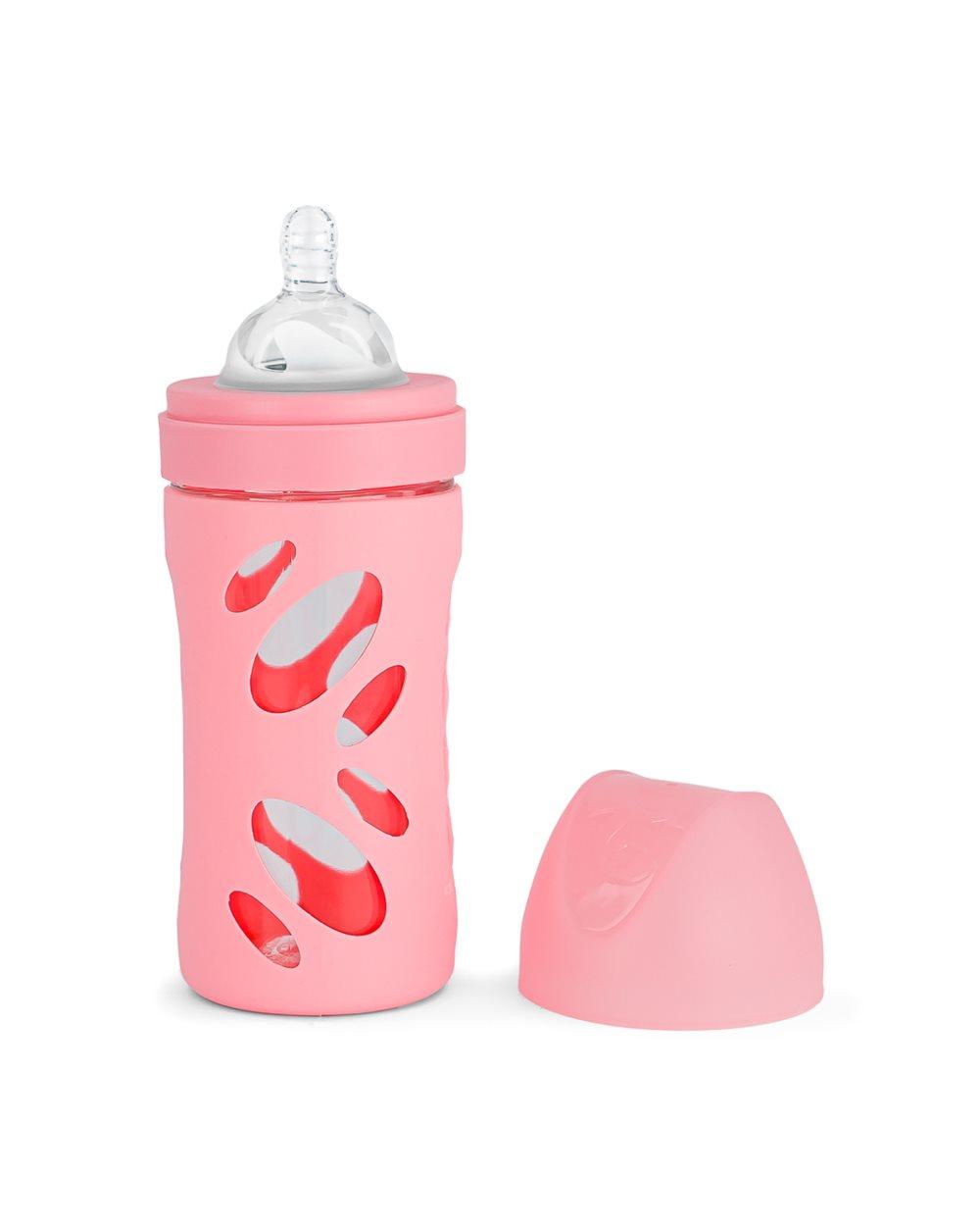 Twistshake Anti-Colic Glass Bottle 260ml Pastel Pink
