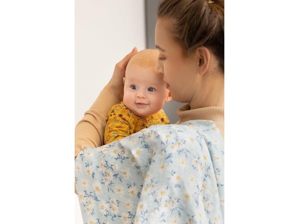 Sensillo BAMBUS Bäddmadrass 2-pack MINT+GUL 120X120