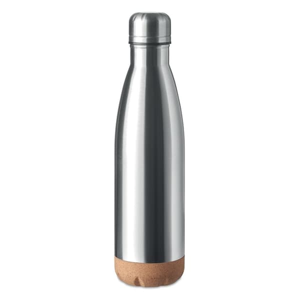 Termosflaska med dubbelvägg och korkbotten - 600ml
