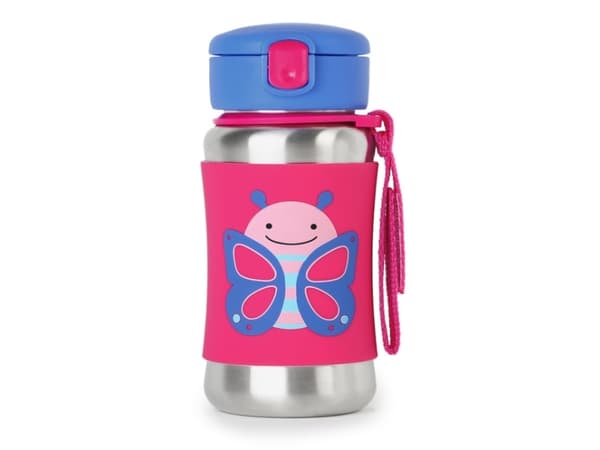 SKIP HOP-drikker med sugerør 12m+ 350ml Zoo Butterfly 252517