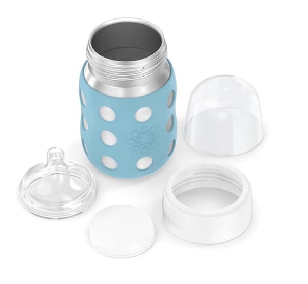 Nappflaska rostfritt stål 235 ml - Denim - Lifefactory