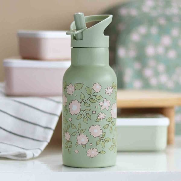 Termosflaska Blossom Sage av rostfritt stål - A Little Lovely Company