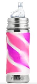 Miniatyrbild 1 av 7: Pura pipflaska 325ml rostfritt stål med silikonhölje - pink swirl
