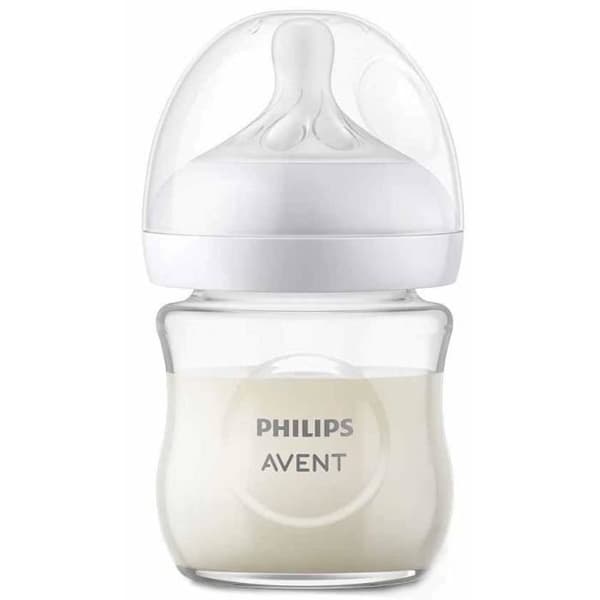 PHILIPS AVENT GLAS BABYFLASKA 120 ML SVAR
